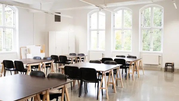 Ett klassrum i Kräftriket.