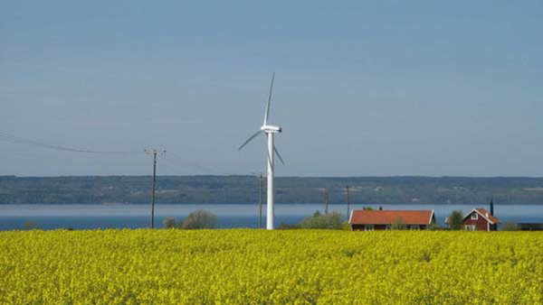 Vindsnurra på Visingsö.