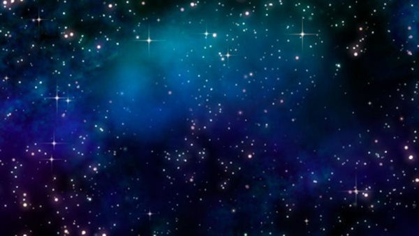 great artistic space background with flared stars