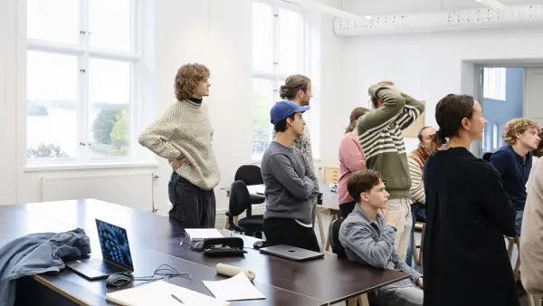 En klass på Arkitekturutbildningen.
