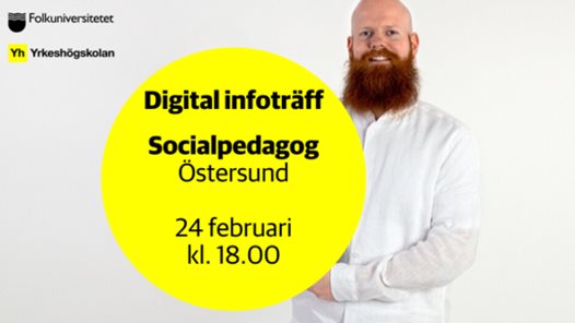 Digital infoträff om yh-utbildningen socialpedagog i Östersund